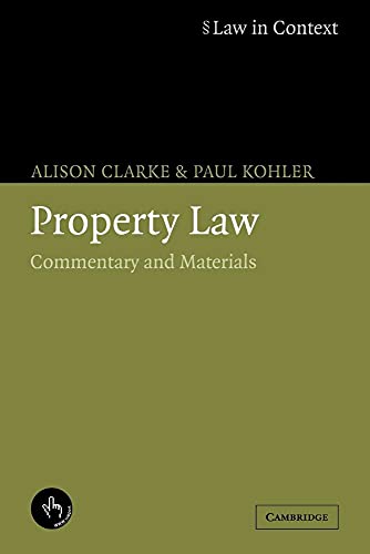 Property Law: Commentary and Materials (Law in Context) von Cambridge University Press